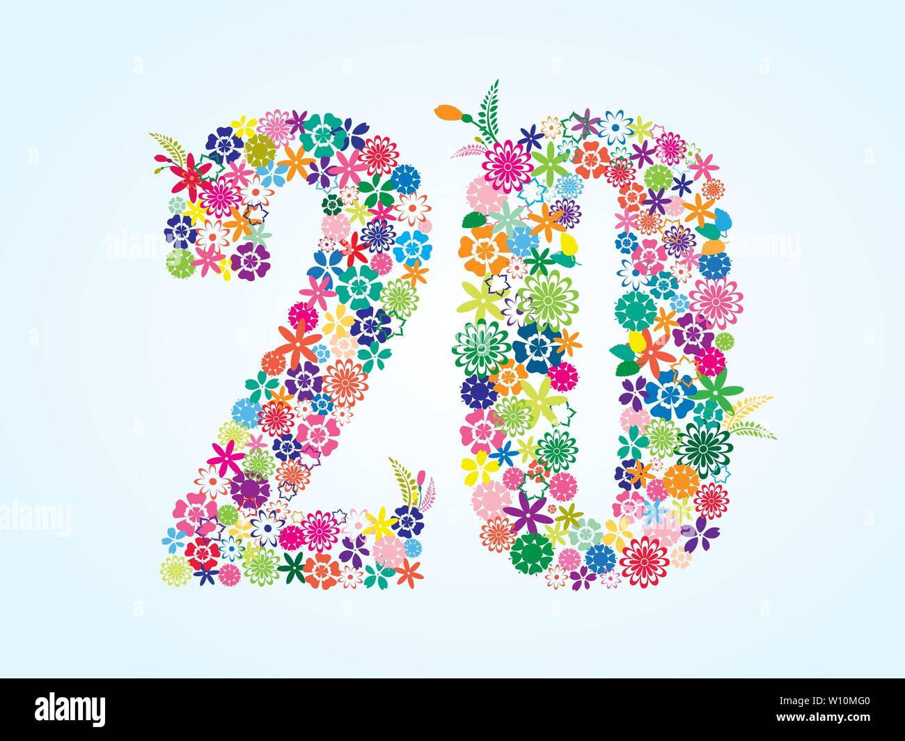 Цифра 20 Красивая
