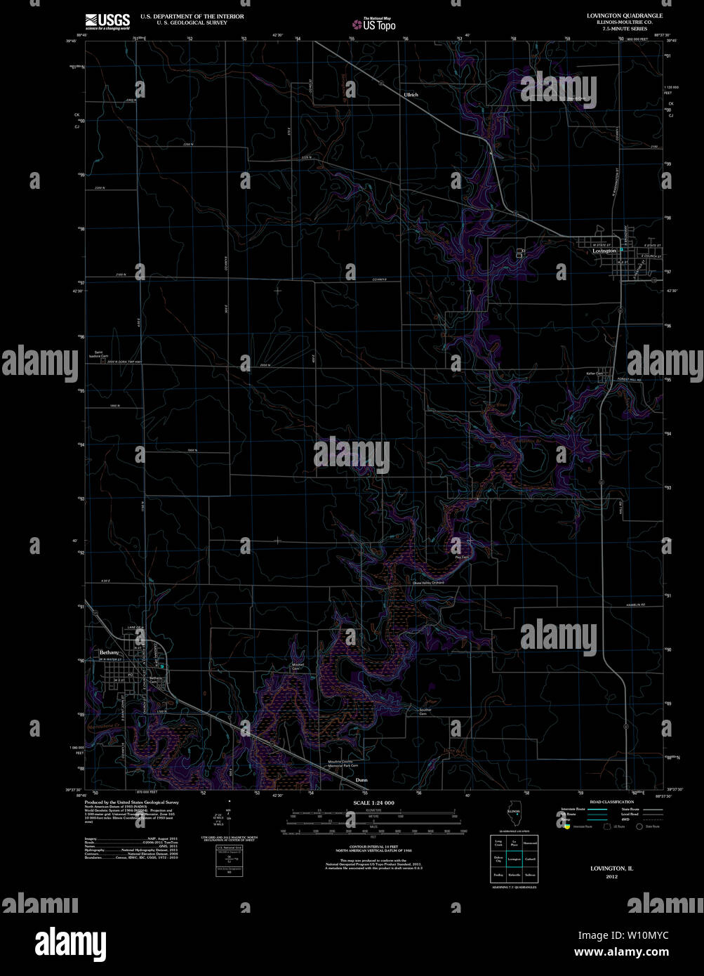Map of lovington hires stock photography and images Alamy