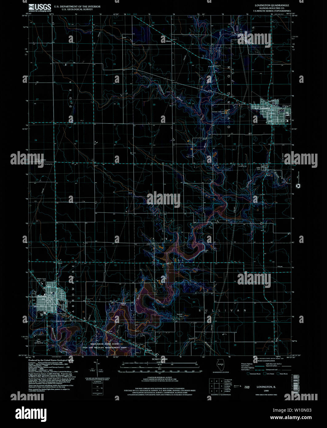 Map of lovington hires stock photography and images Alamy