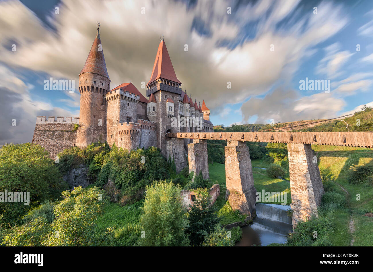 What a great place! What a beauty! What an impressive fortress! What a strong bridge! What a vegetation around! What a perfect frame! The latter perfe Stock Photo