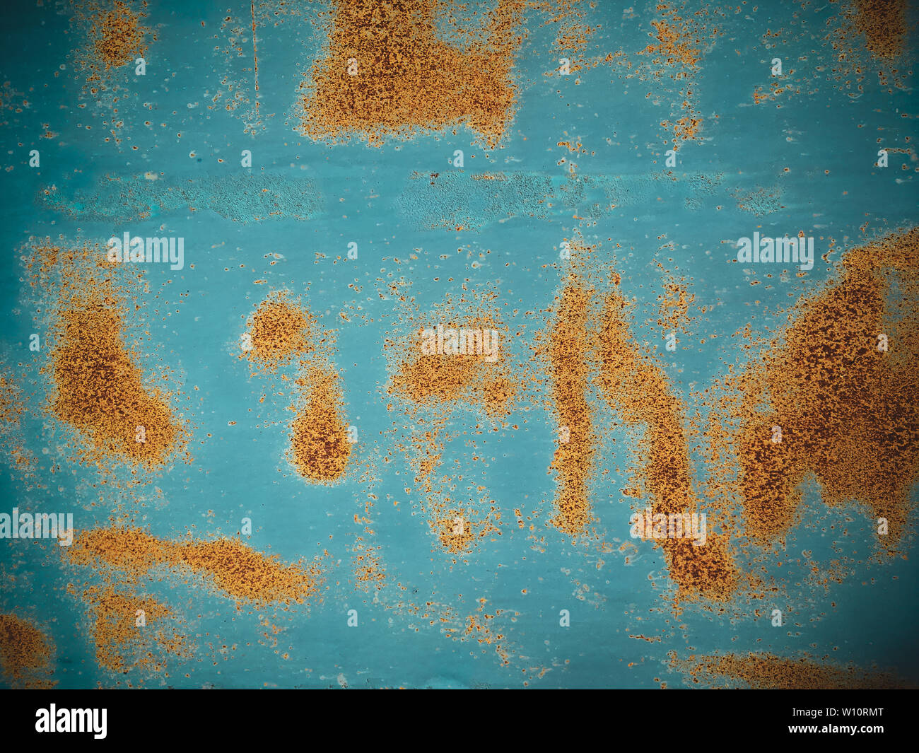 old rusting with peeling paint metal blank designer background Stock ...