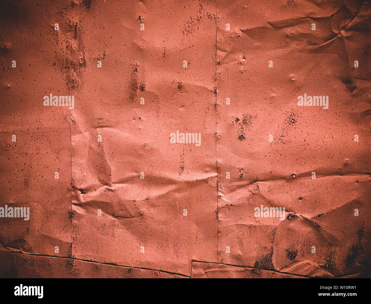 old rusting with peeling paint metal blank designer background Stock ...