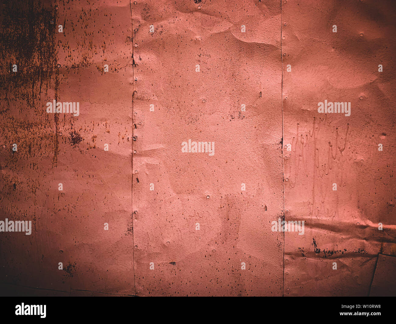 old rusting with peeling paint metal blank designer background Stock ...