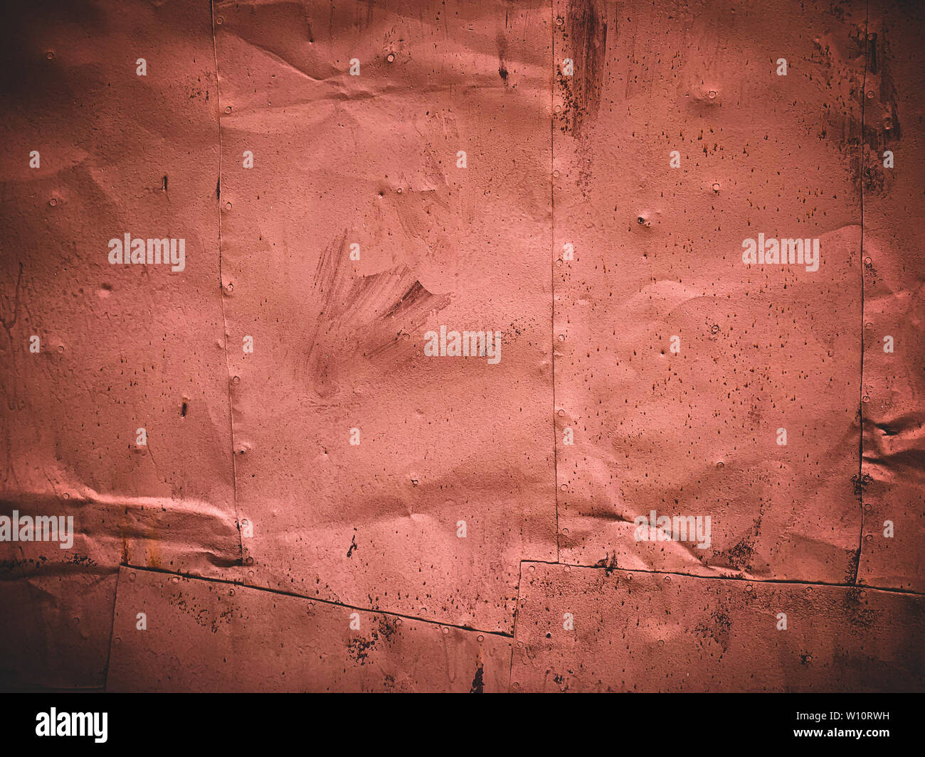 old rusting with peeling paint metal blank designer background Stock ...