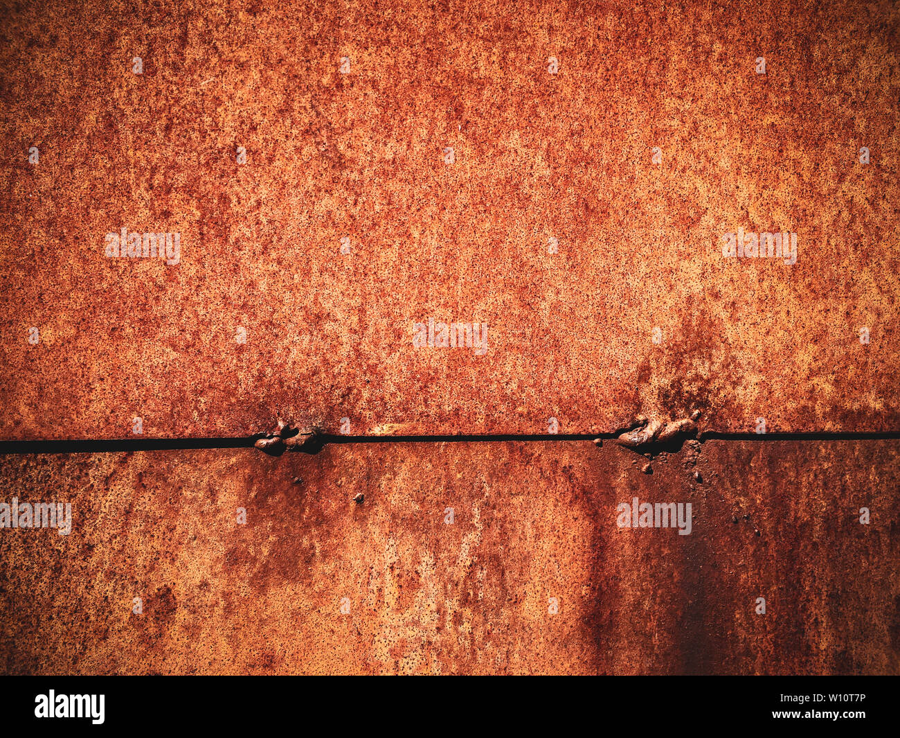 old rusting with peeling paint metal blank designer background Stock ...