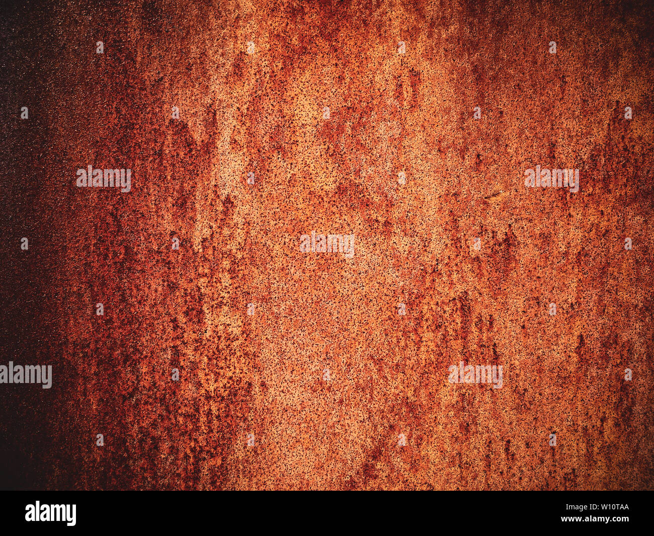 old rusting with peeling paint metal blank designer background Stock ...