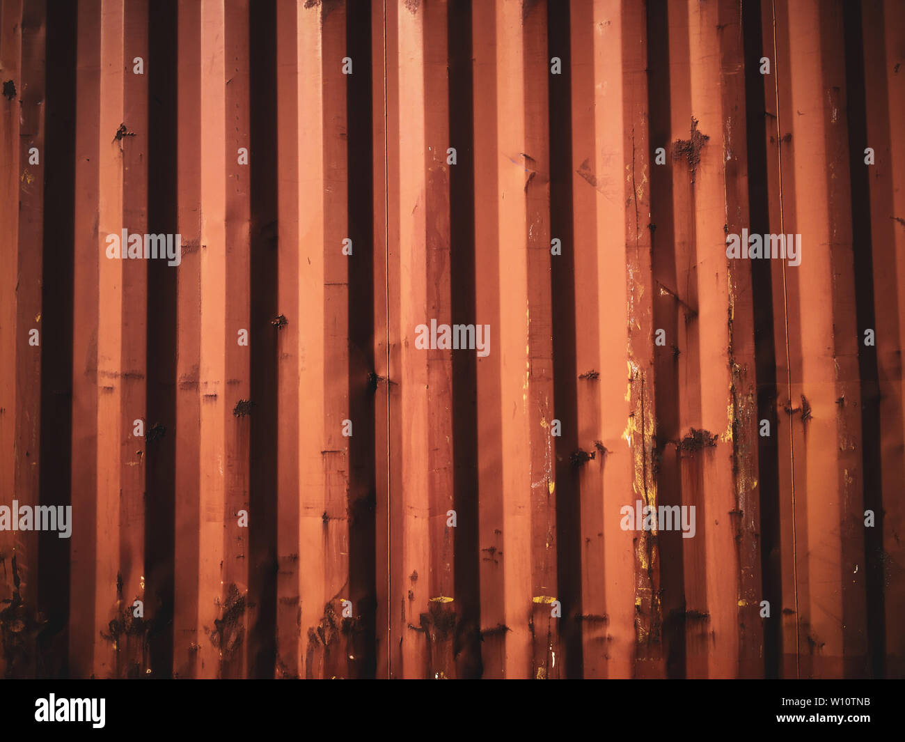 old rusting with peeling paint metal blank designer background Stock ...