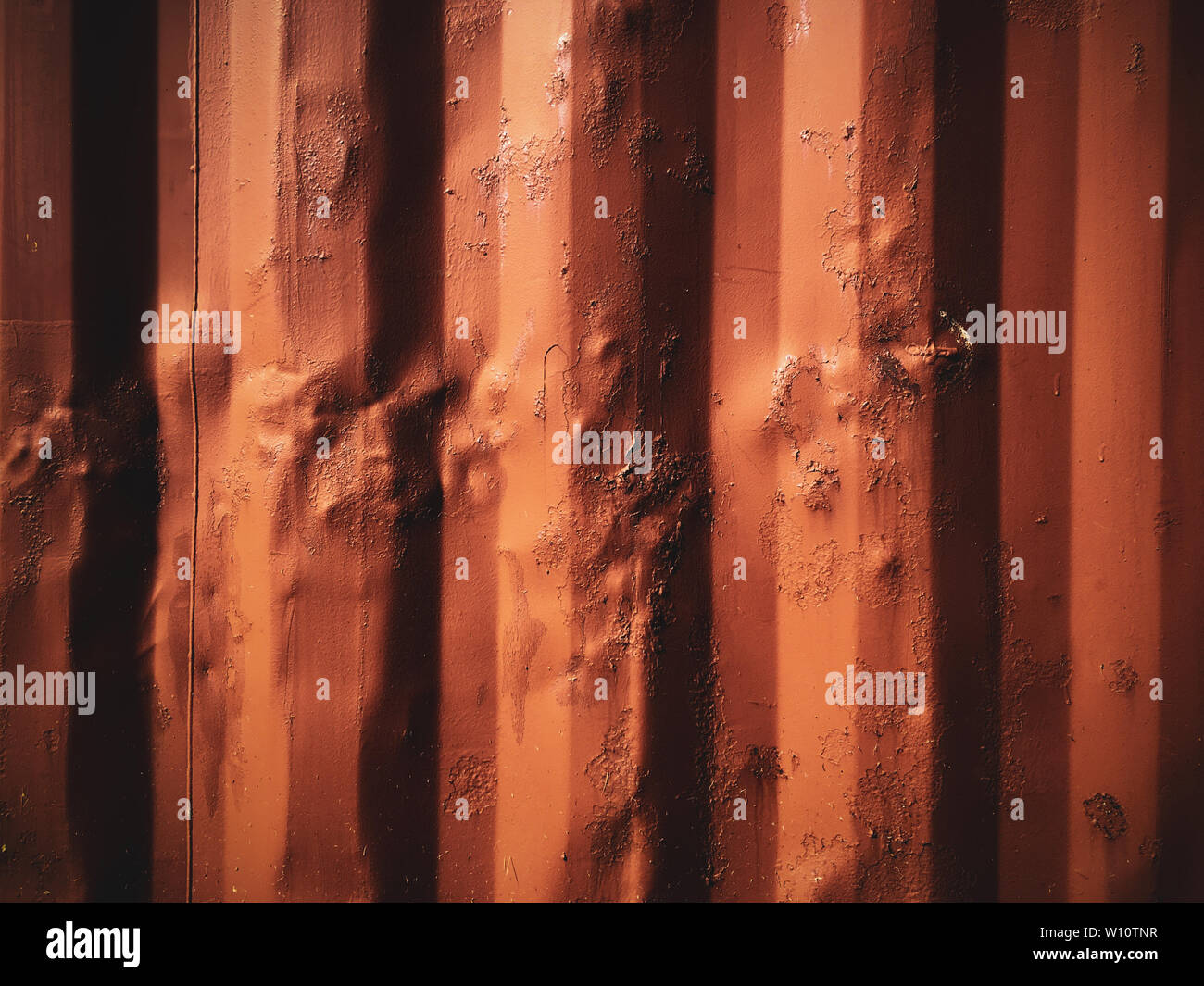 old rusting with peeling paint metal blank designer background Stock ...
