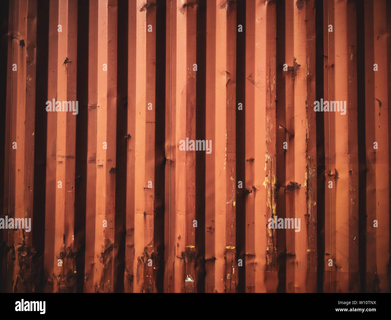 old rusting with peeling paint metal blank designer background Stock ...