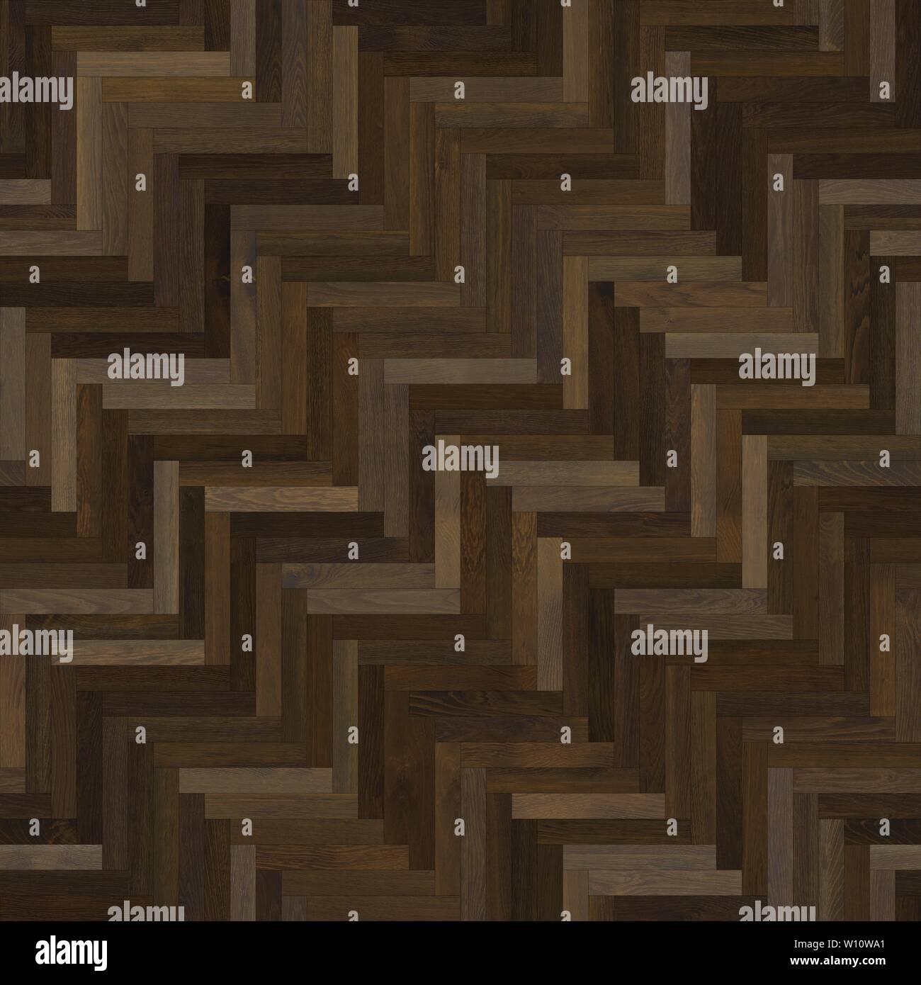 Seamless wood parquet texture (herringbone dark brown Stock Photo - Alamy