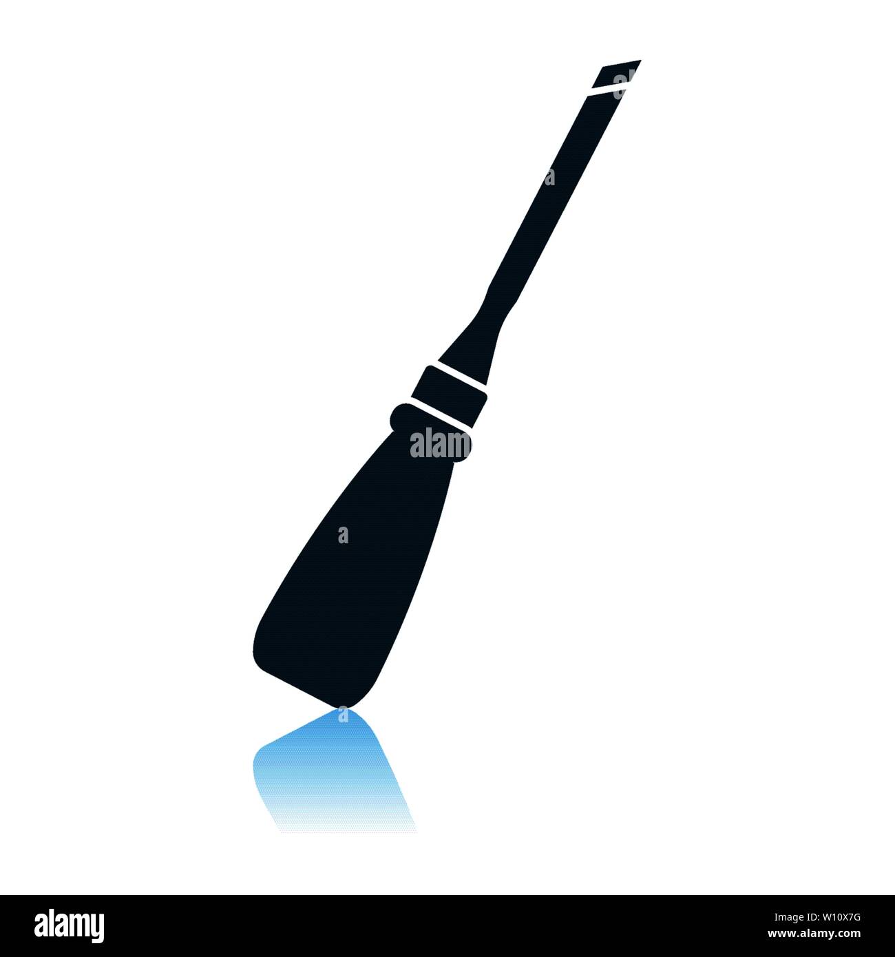 Chisel Icon. Shadow Reflection Design. Vector Illustration Stock Vector ...