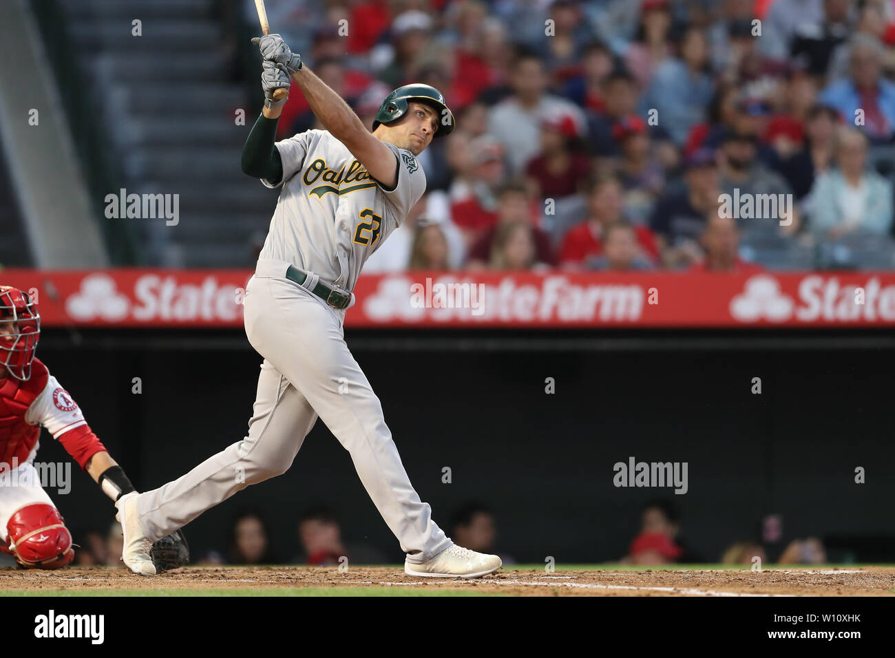 ANAHEIM, CA - JUNE 29: Oakland Athletics first baseman Matt Olson