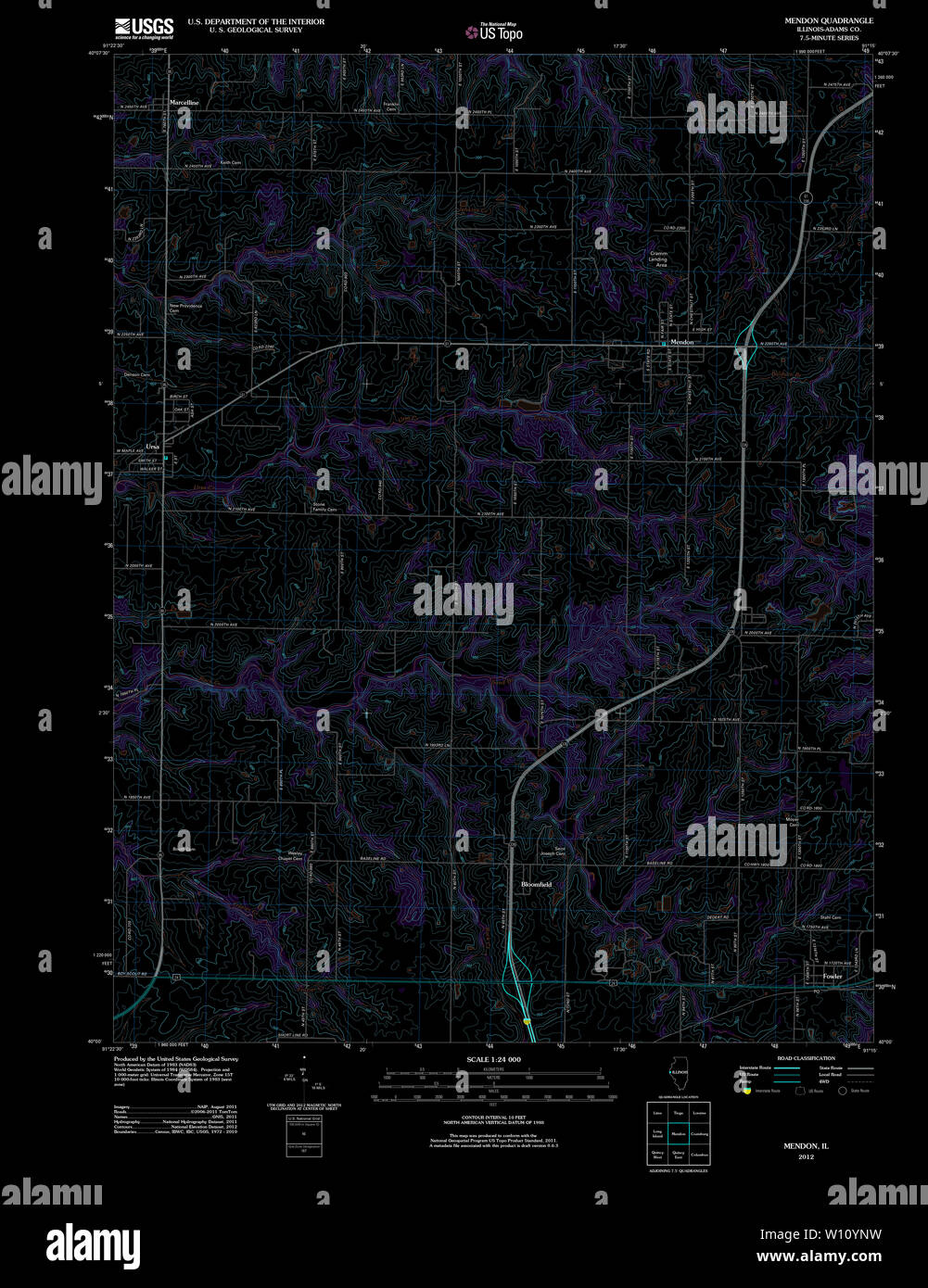 Mendon map hires stock photography and images Alamy