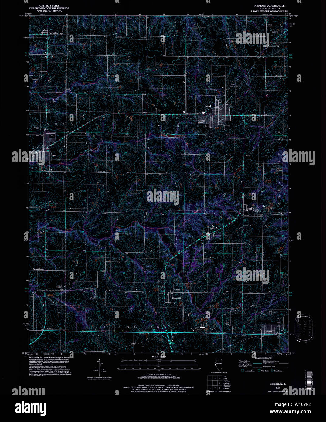 Mendon map hires stock photography and images Alamy