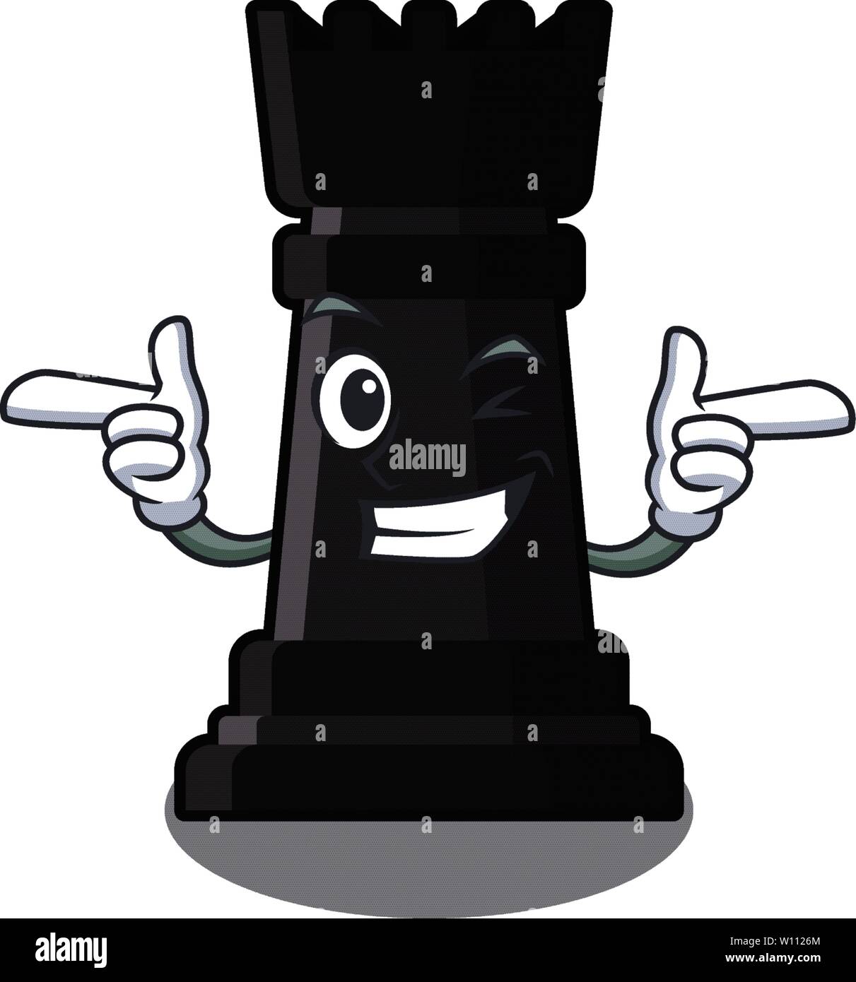 Wink rook chess isolated in the mascot Stock Vector Image & Art - Alamy