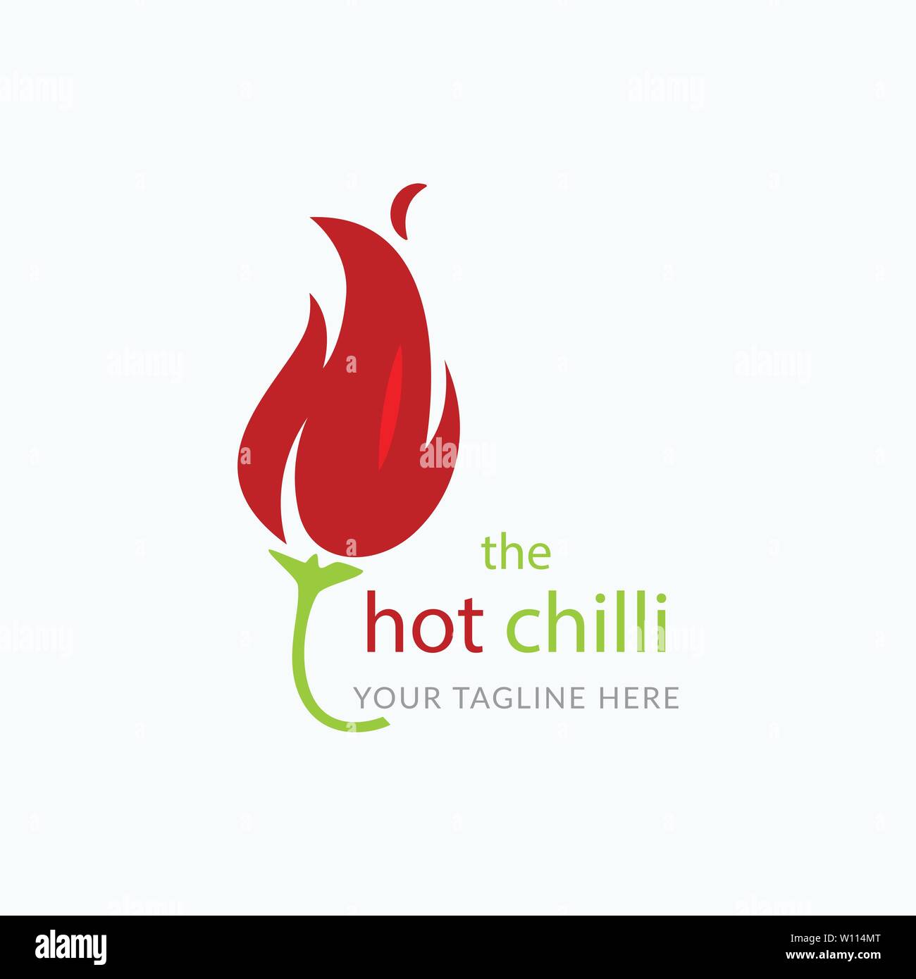 Chili house logo design template Stock Vector