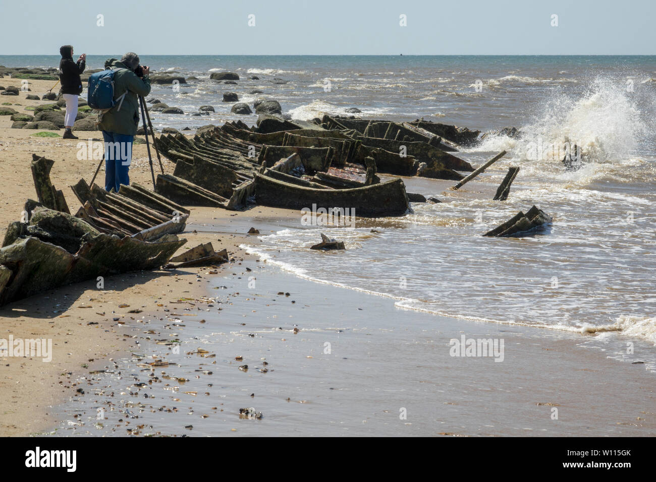 The Wreck Of The Steam Trawler Sheraton Stock Photo