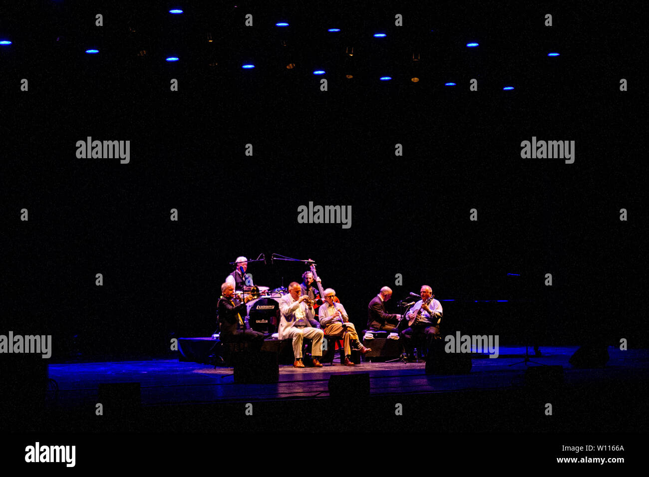 Milan Italy 29 june 2019  live at Woody Allen & The Eddy Davis New Orleans Jazz band performing at Teatro degli Arcimboldi Milan © Roberto Finizio / A Stock Photo