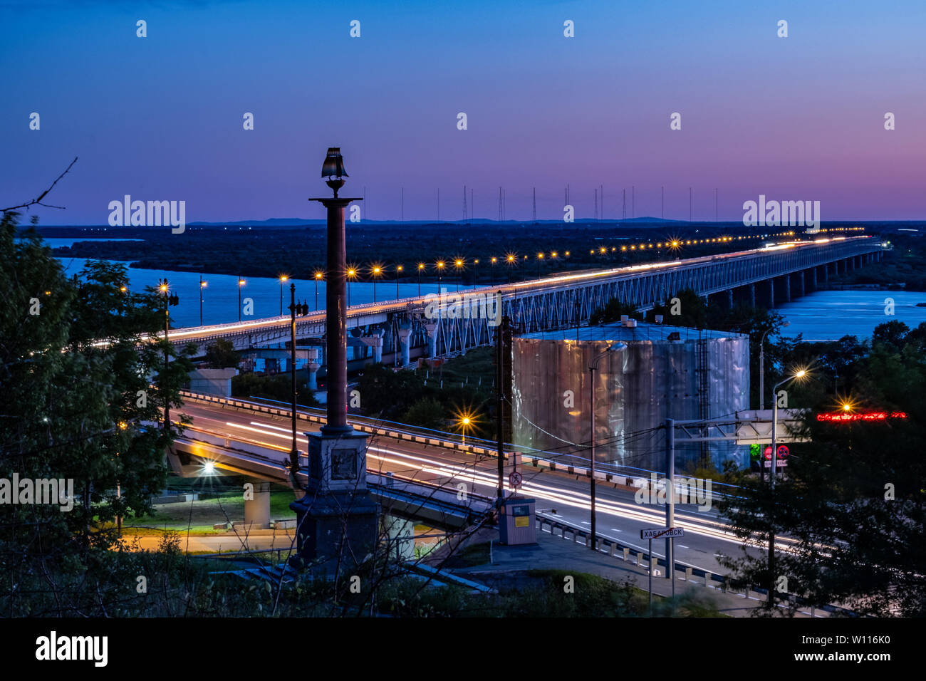 Мост через амур в хабаровске