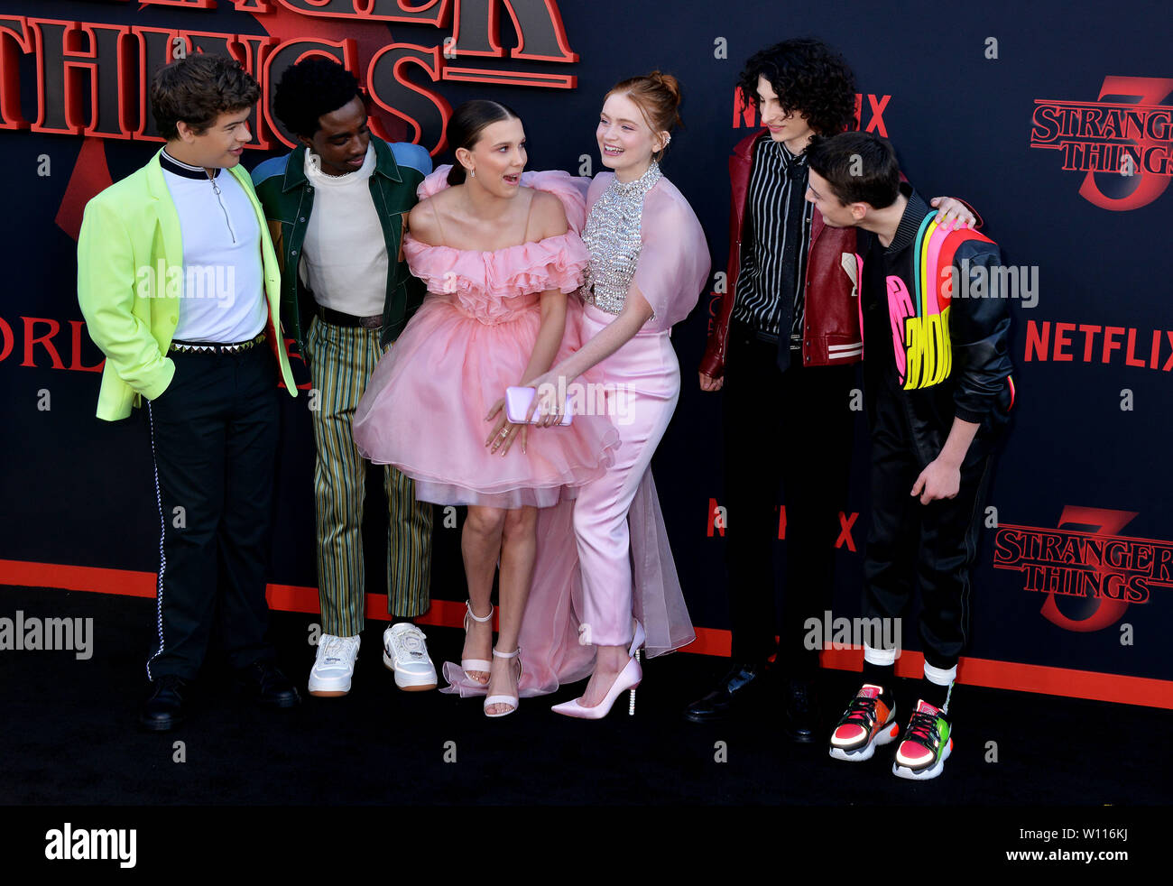 Stranger Things Cast Attends Season 3 Premiere at Santa Monica High School