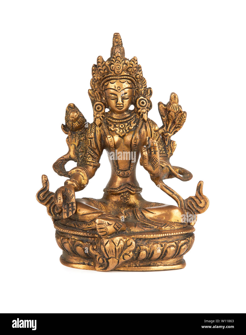 Tibetan Buddhist Deity Brass Statue Large Size Finest Physician The World Has Ever Seen Exotic India 