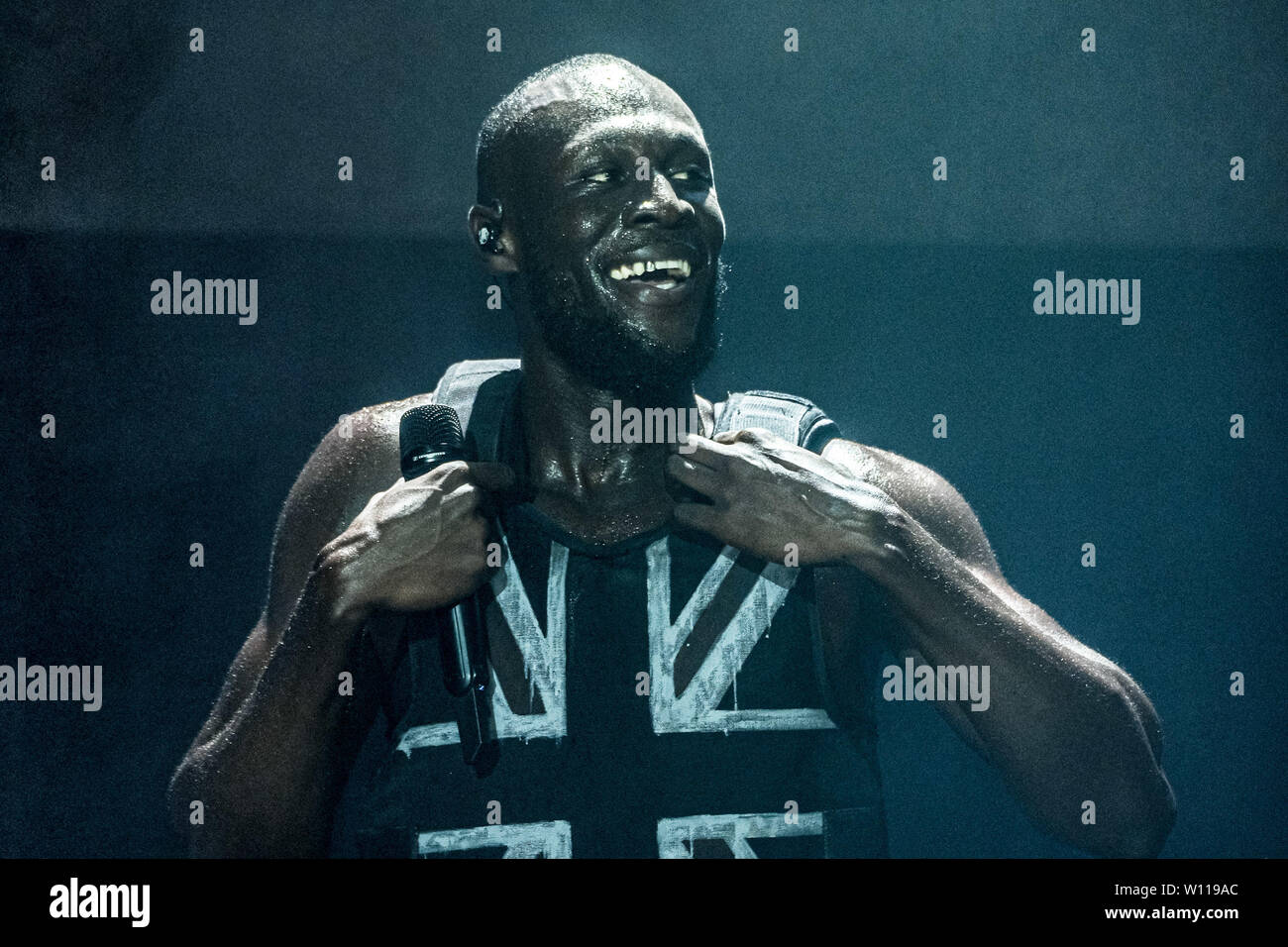 Stormzy Glastonbury High Resolution Stock Photography And Images Alamy