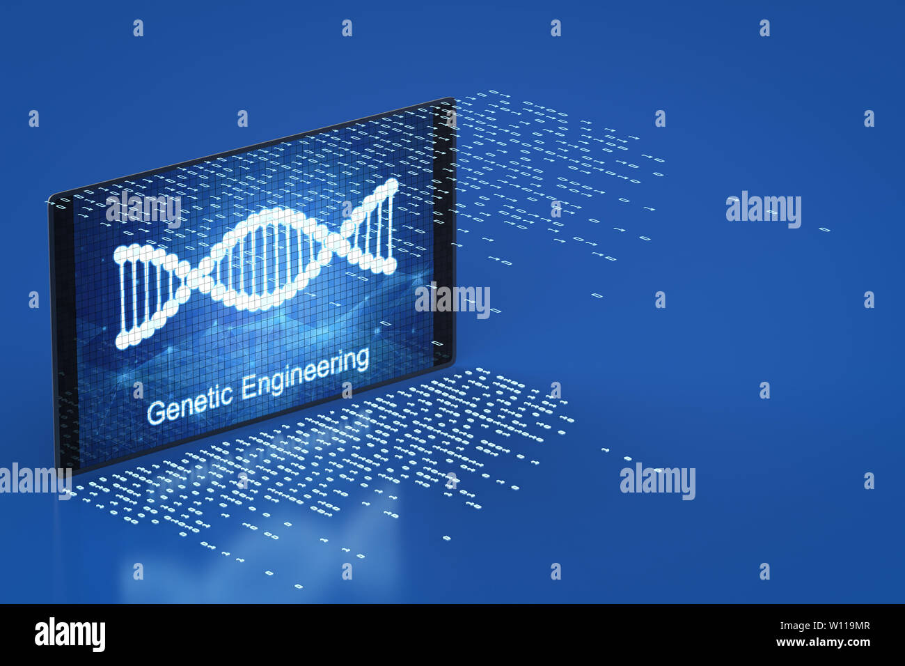 3d digital dna structure helix hi-res stock photography and images - Alamy