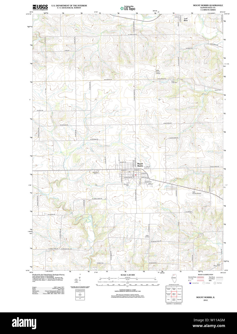 Mount morris illinois map hires stock photography and images Alamy