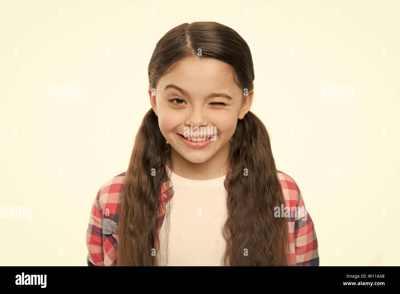 Little Girl Grow Long Hair Healthy Hair Care Habits Kid Happy