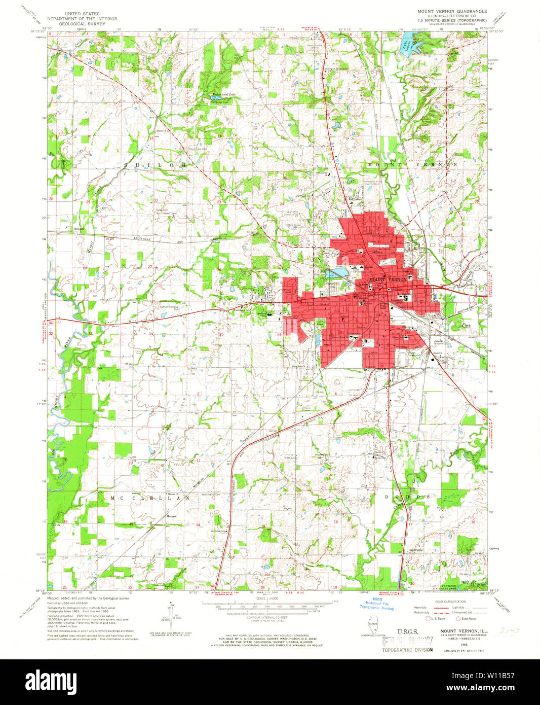 Mount vernon illinois map hires stock photography and images Alamy