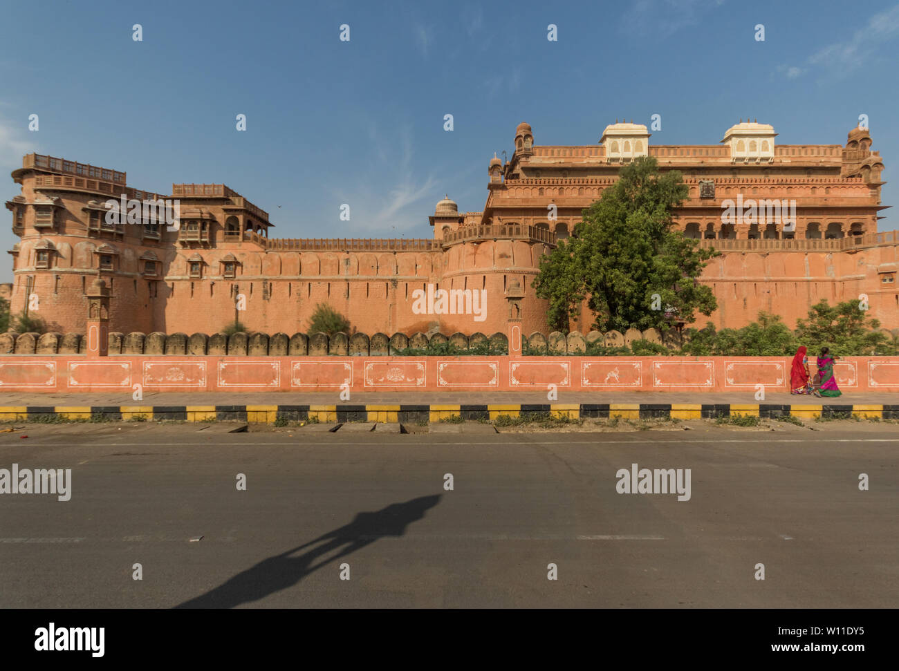 Bikaner, India - Rajasthan is famous for its fortresses and the desertic environment. Here in particular the city of Bikaner Stock Photo