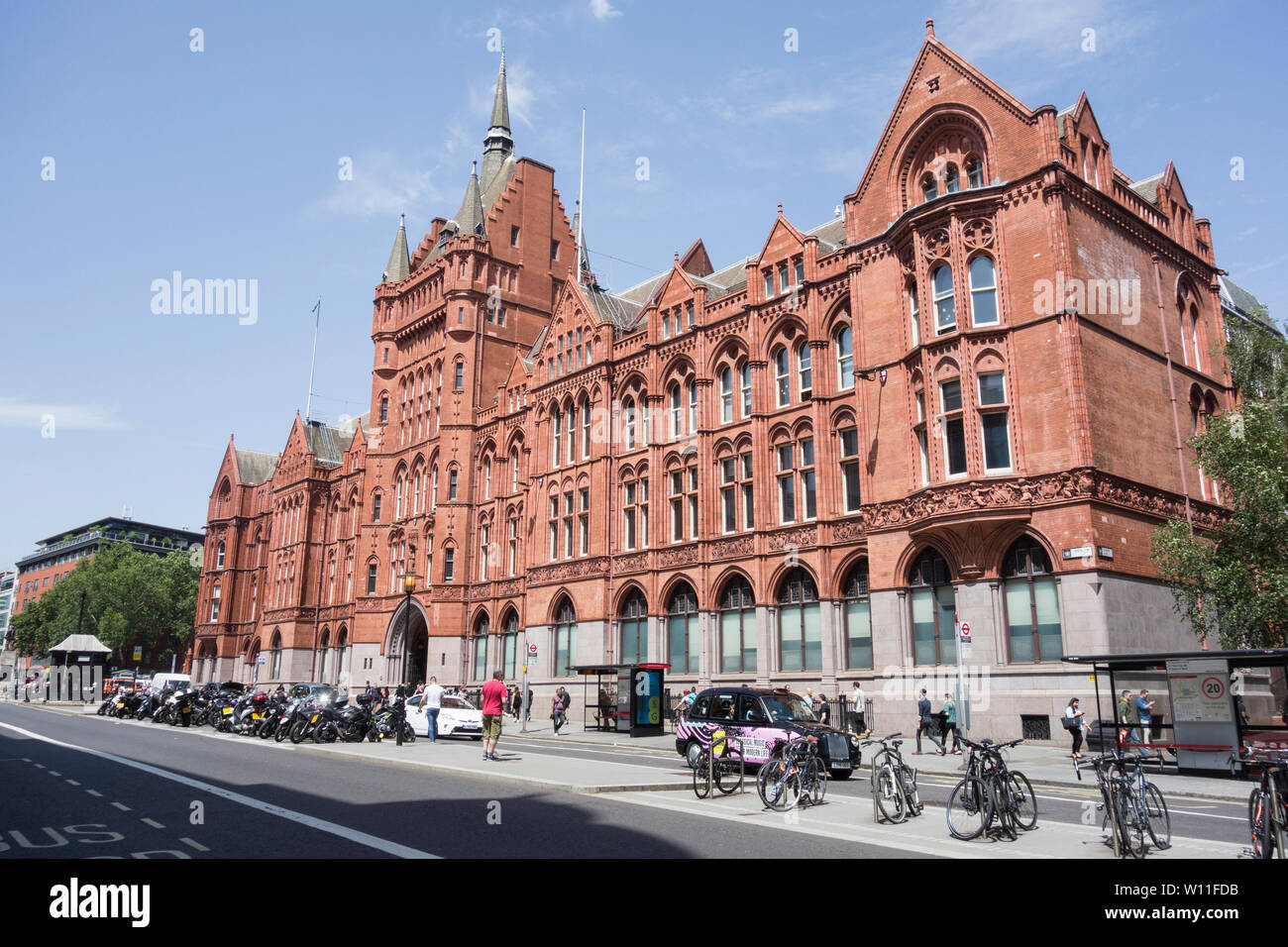 Holborn Bars, the former Prudential Assurance Building designed by Alfred Waterhouse, Holborn, London, UK Stock Photo