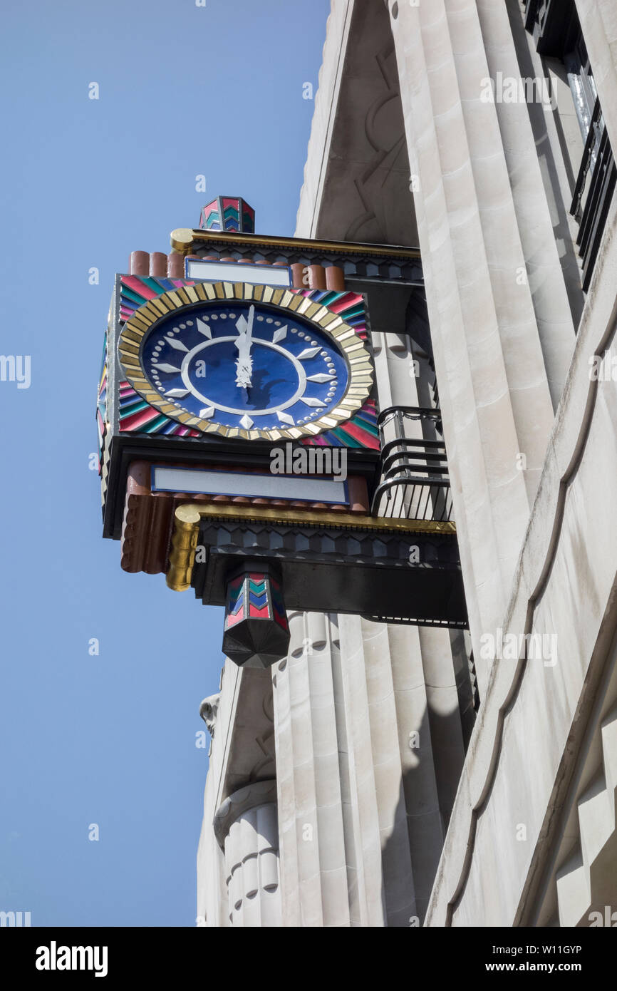 The ornamental clock on Peterborough House, the old Daily Telegraph