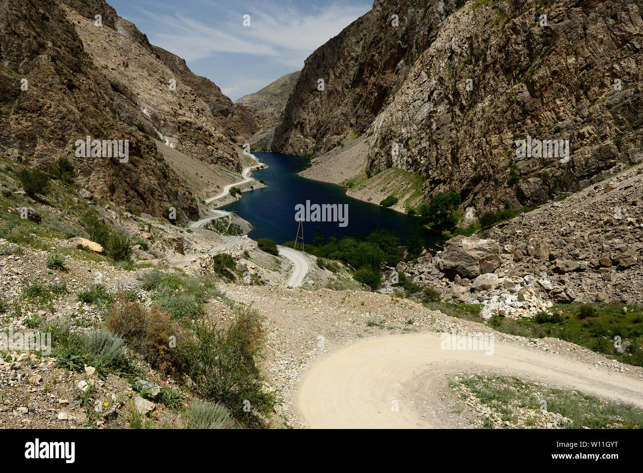 The beautiful seven lake trekking destination. View on the lake number ...