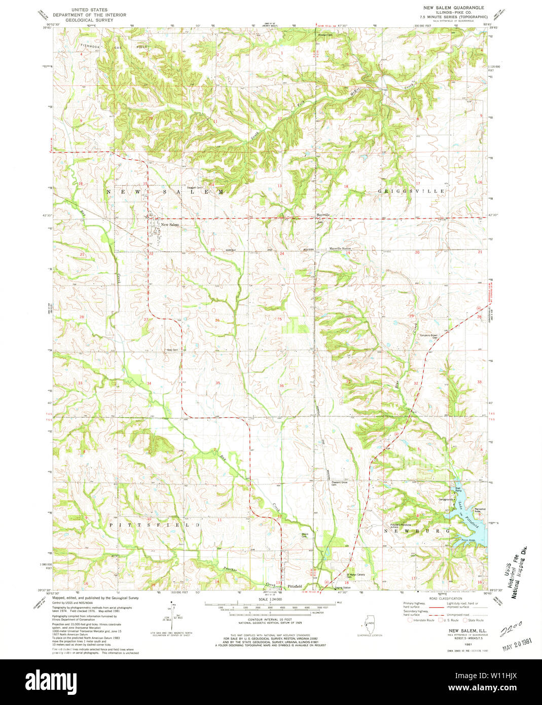Map of new salem Cut Out Stock Images & Pictures - Alamy