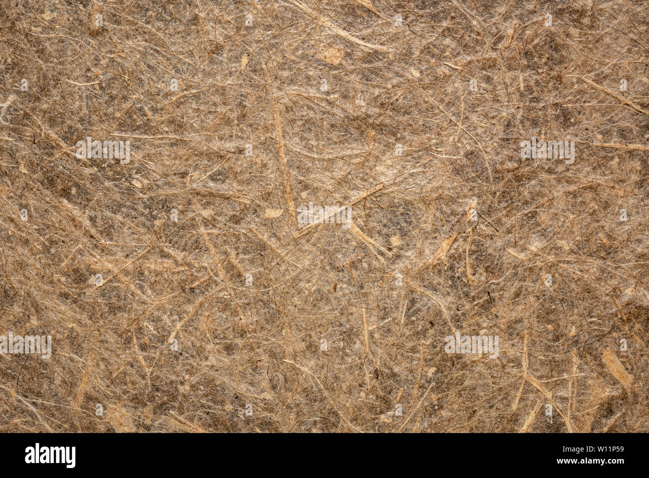 texture of  brown Brazilian banana paper with lightly raised fibers Stock Photo