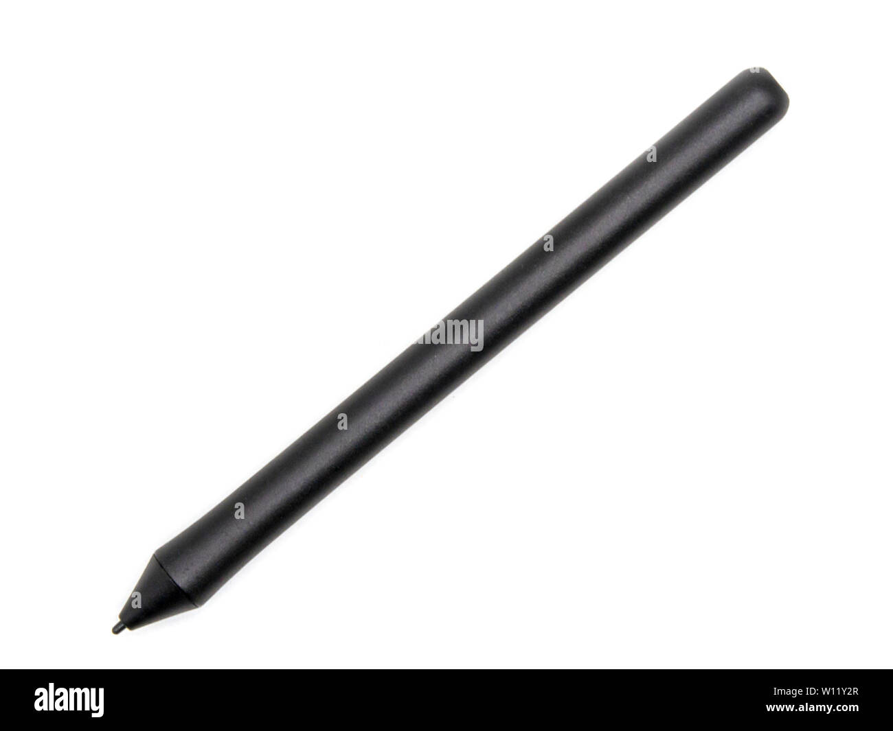 A black pen mouse, digital pen isolated on a white background with copy