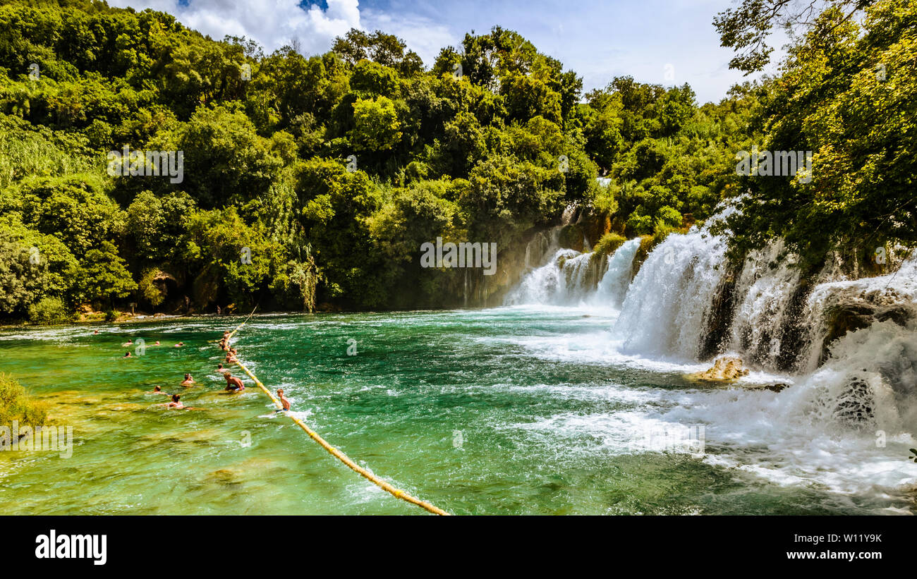 Dalmatia Plitvice Croatia 21 07 2014 Waterfalls Europe Dalmatia Plitvice Croatia 21 07 2014 Waterfalls Europe