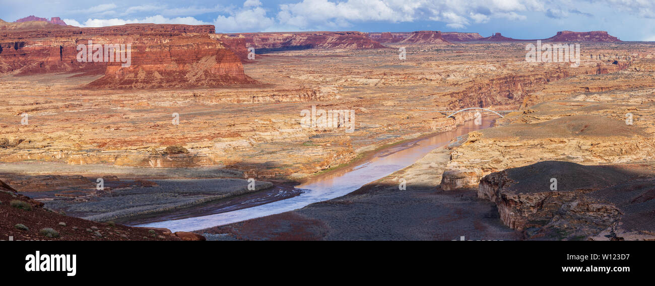 The Hite Crossing Bridge is an arch bridge that carries Utah State