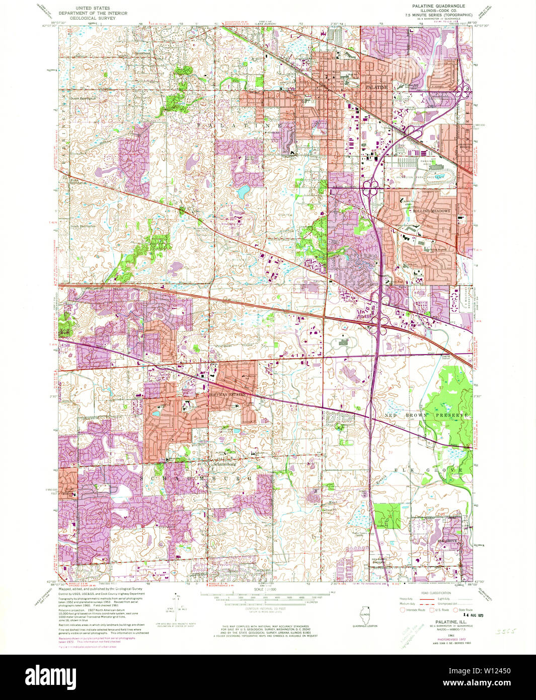 Palatine illinois map hires stock photography and images Alamy