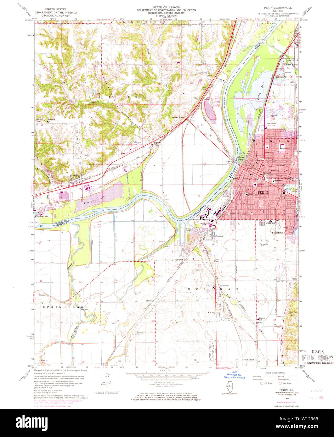 Pekin illinois map Cut Out Stock Images & Pictures Alamy