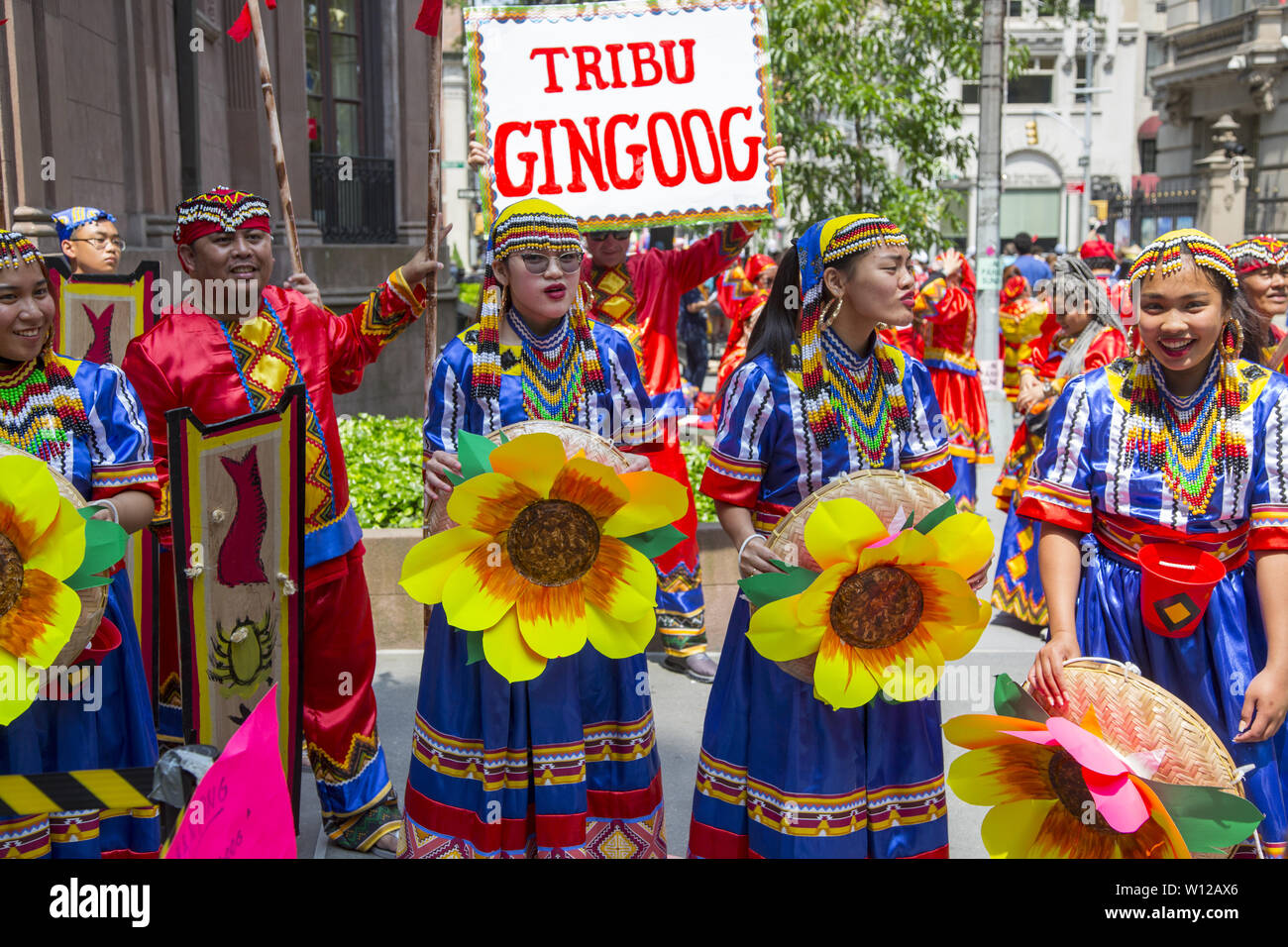 Philippine Independence Day Parade on Madison Avenue in New York City. Stock Photo