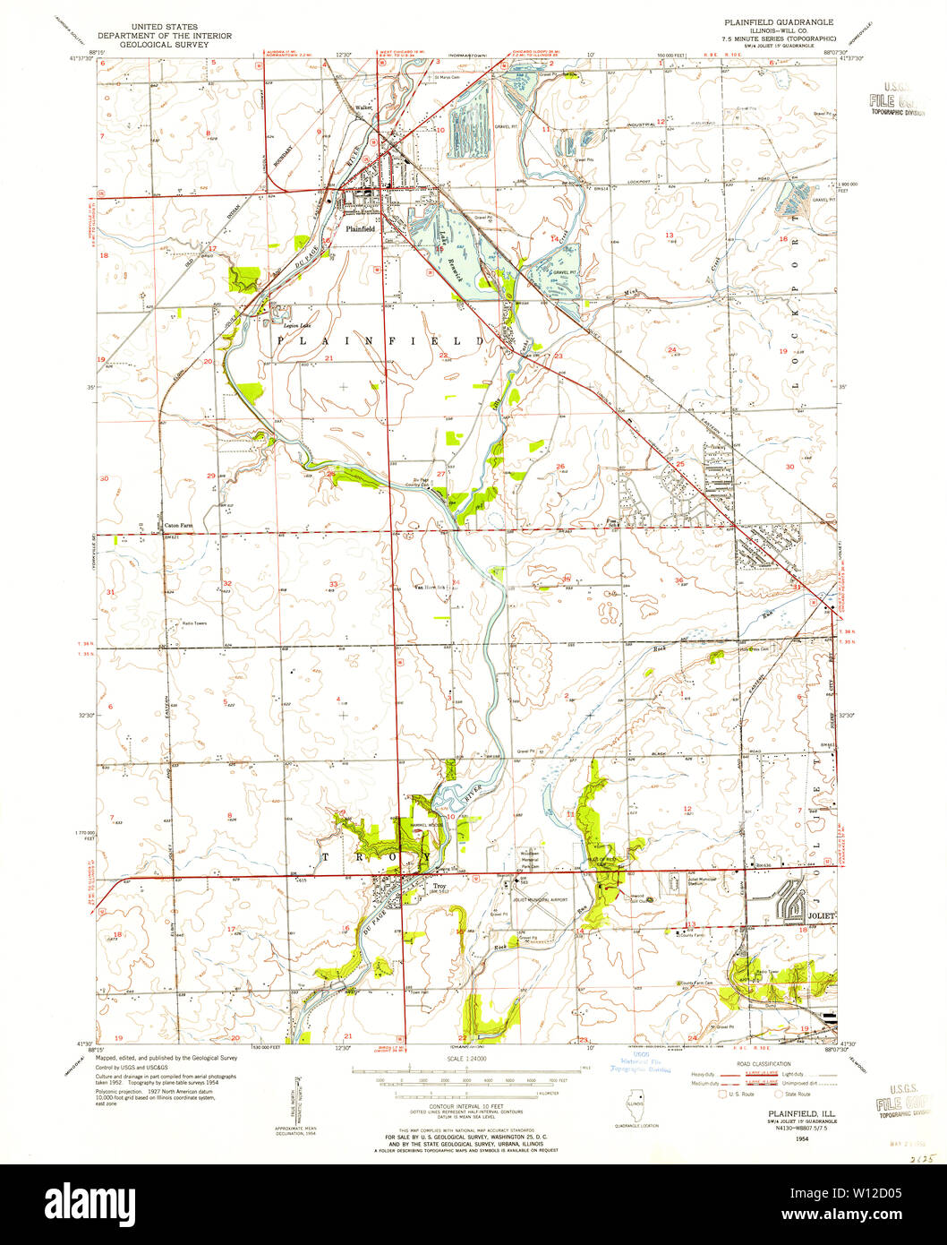 Plainfield illinois map Cut Out Stock Images & Pictures Alamy