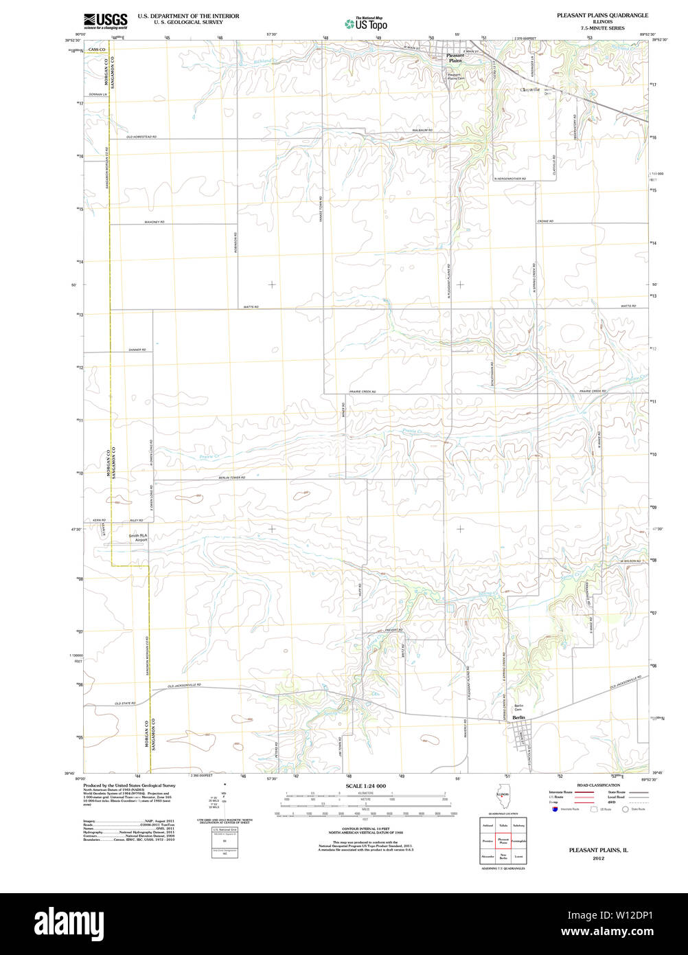 Pleasant plains map Cut Out Stock Images & Pictures Alamy