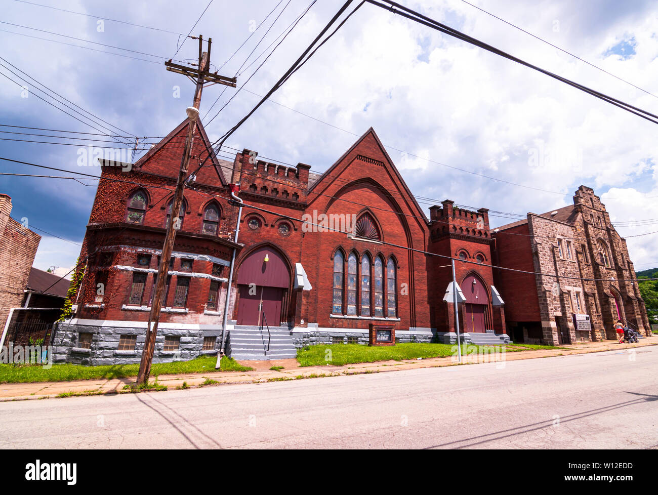 The New Hope Baptist Church on 6th Street, built in the late 1800s, Braddock, Pennsylvania, USA