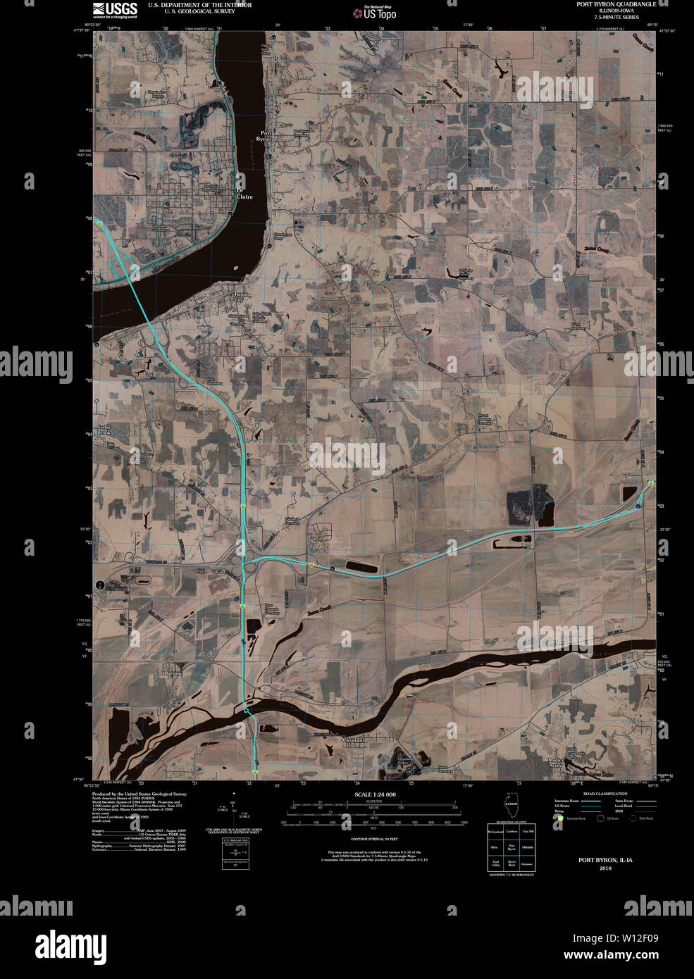 Byron illinois map hires stock photography and images Alamy