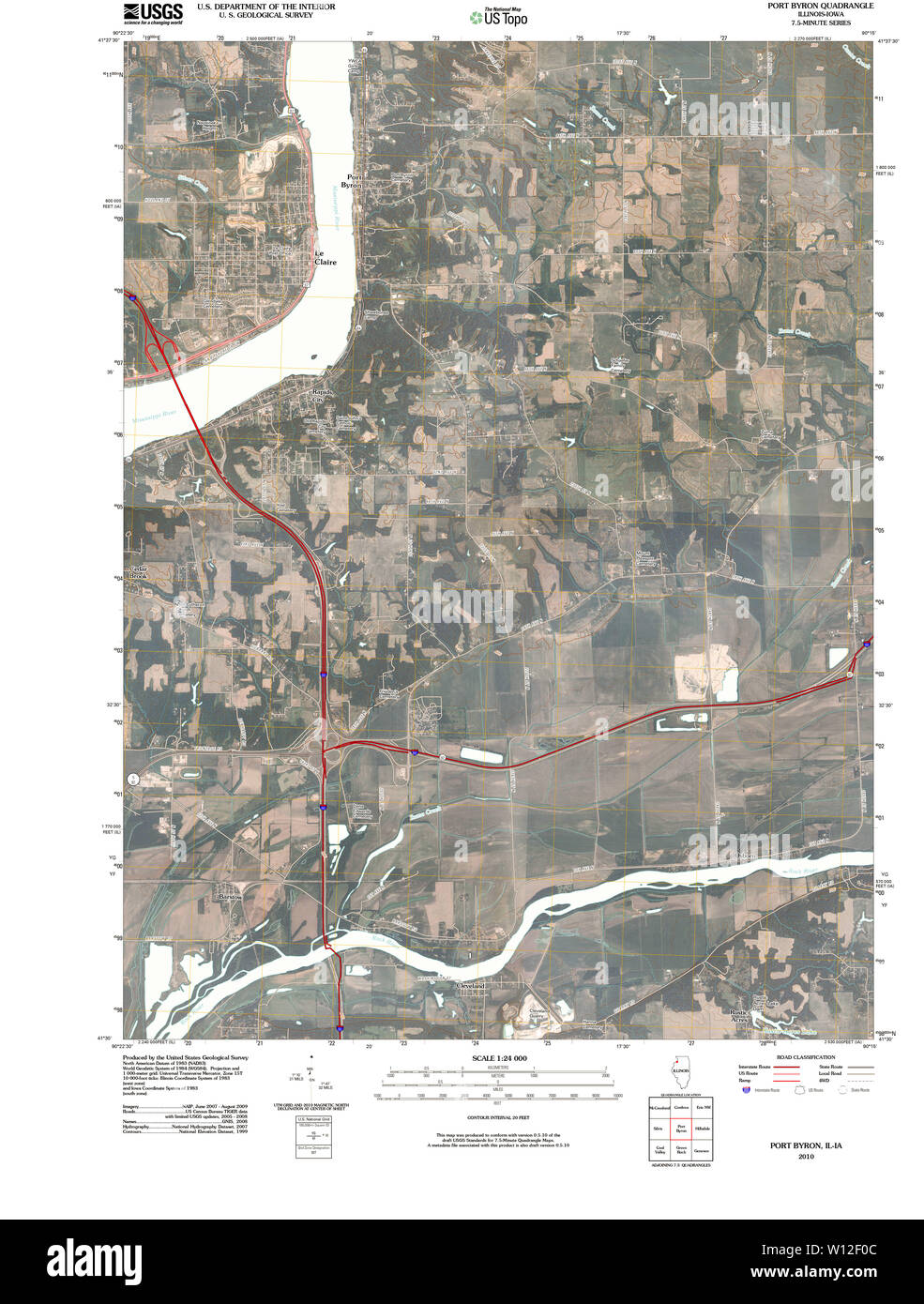 Byron illinois map Cut Out Stock Images & Pictures Alamy