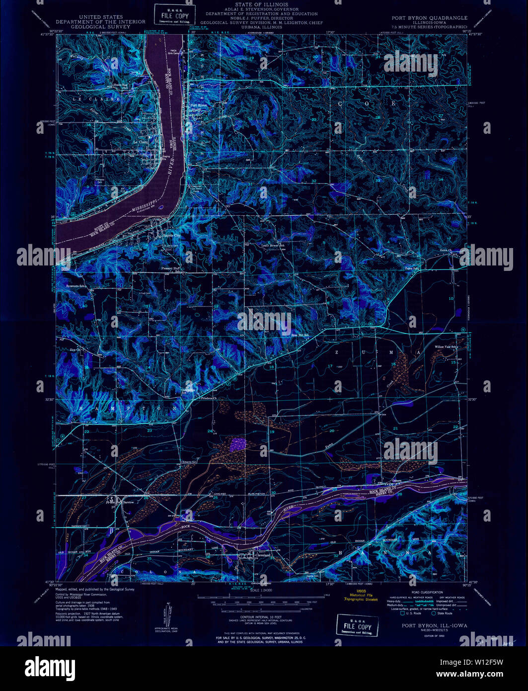 Byron illinois map hires stock photography and images Alamy