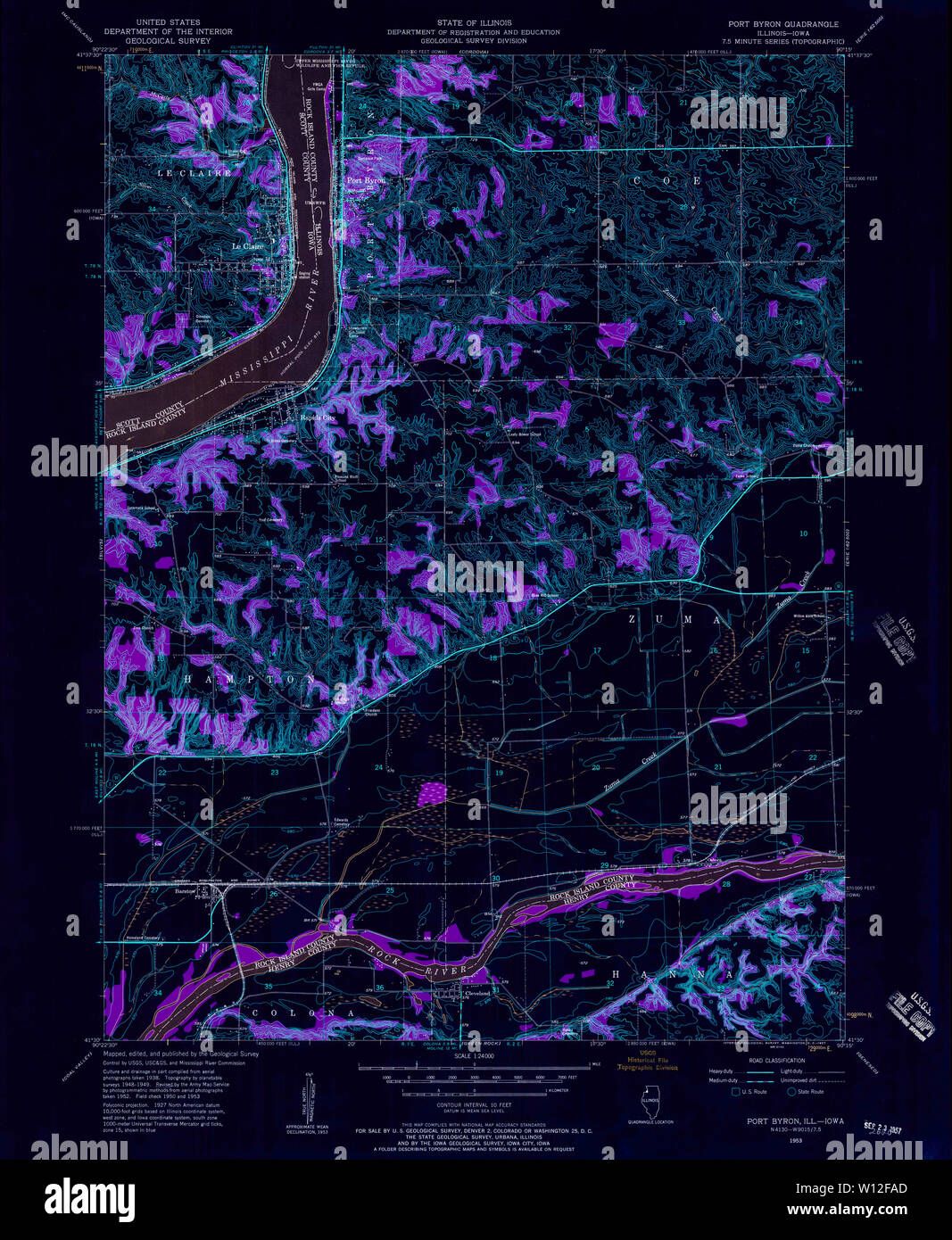 Byron illinois map hires stock photography and images Alamy