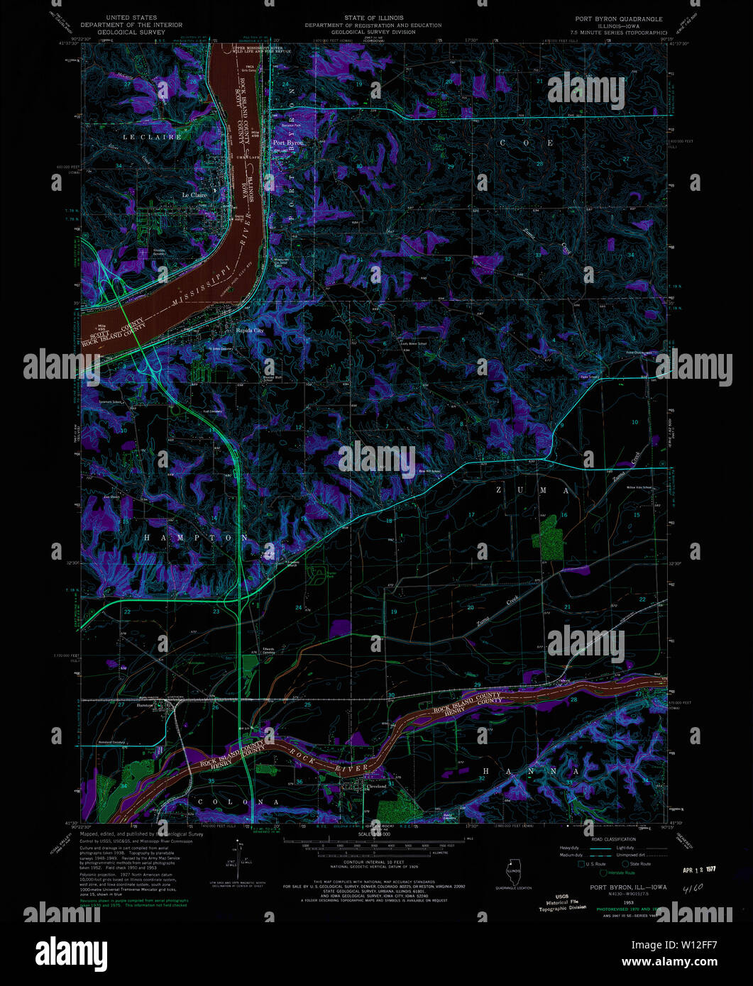 Byron illinois map hires stock photography and images Alamy